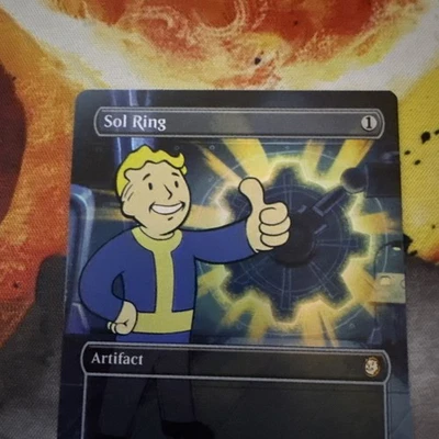 FOIL SOL RING BORDERLESS Fallout Magic MTG MINT CARD Mythic 359 - Image 1 of 4