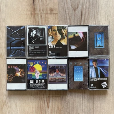 10x STYX Cassette Tape Lot: RARE Paradise Theater Cornerstone Greatest Hits - Image 1 of 3