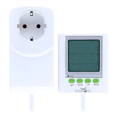 Energiekostenmessgerät seperates Display Stromverbrauch Stromkosten 1,2m weiß - Bild 1 von 4