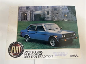 Hoja de folleto de ventas Fiat Brava 1980 sedán  - Imagen 1 de 4