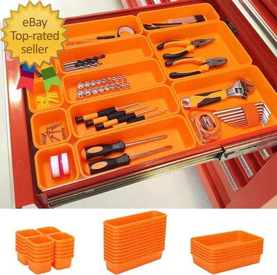 42 Pack Tool Box Organizer Tool Tray Dividers, Rolling Tool Chest Cart Cabinet W - Image 1 of 3