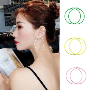 Creolen Mädchen Party Rave Funky Damen groß hell neon 80er Retro neu. - Bild 1 von 24