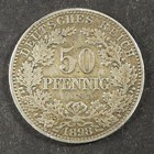 50 Pfennig 1898 A Deutsches Reich Kaiserreich Silber J.15 ss