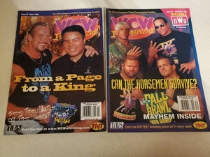 Lot Of 2 WCW Magazine Issues 22, 36 NWO mandate 1996 1998 With posters - Picture 1 of 1