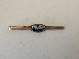 Vintage Krawattenklammer 830 Silber Otto B. Sunde J041 vergoldet - Bild 1 von 3