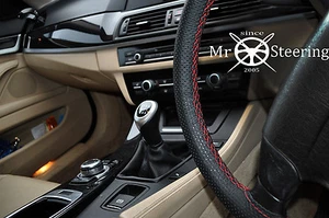 Für Lexus Is MK2 05-13 Perforiert Leder Lenkrad Abdeckung Rot Doppel Naht - Bild 1 von 6