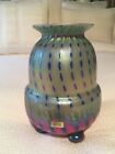 IGOR MULLER "TRI-COLORED" HAND BLOWN GLASS VASE SIGNED BY ARTIST 