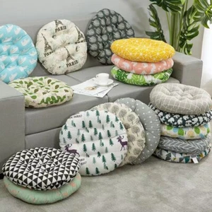 2PCS Washable Round Seat Pads Patio Seat Cushions Garden Booster Chair Soft Pads - Picture 1 of 16