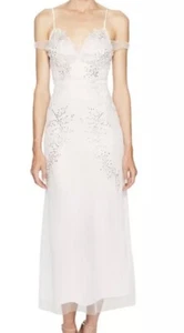 Francesco Scognamiglio L41324 Embellished Cold Shoulder Dress Size US 8 /42 - Picture 1 of 5
