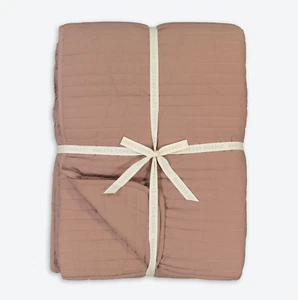 Colcha de algodón BROSTE COPENHAGEN Sena Super King en púrpura polvoriento - 449 £ - Imagen 1 de 1
