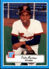 1990 Wichita Wranglers Rock's Dugout #15 Pedro Martinez Dominican Republic Card