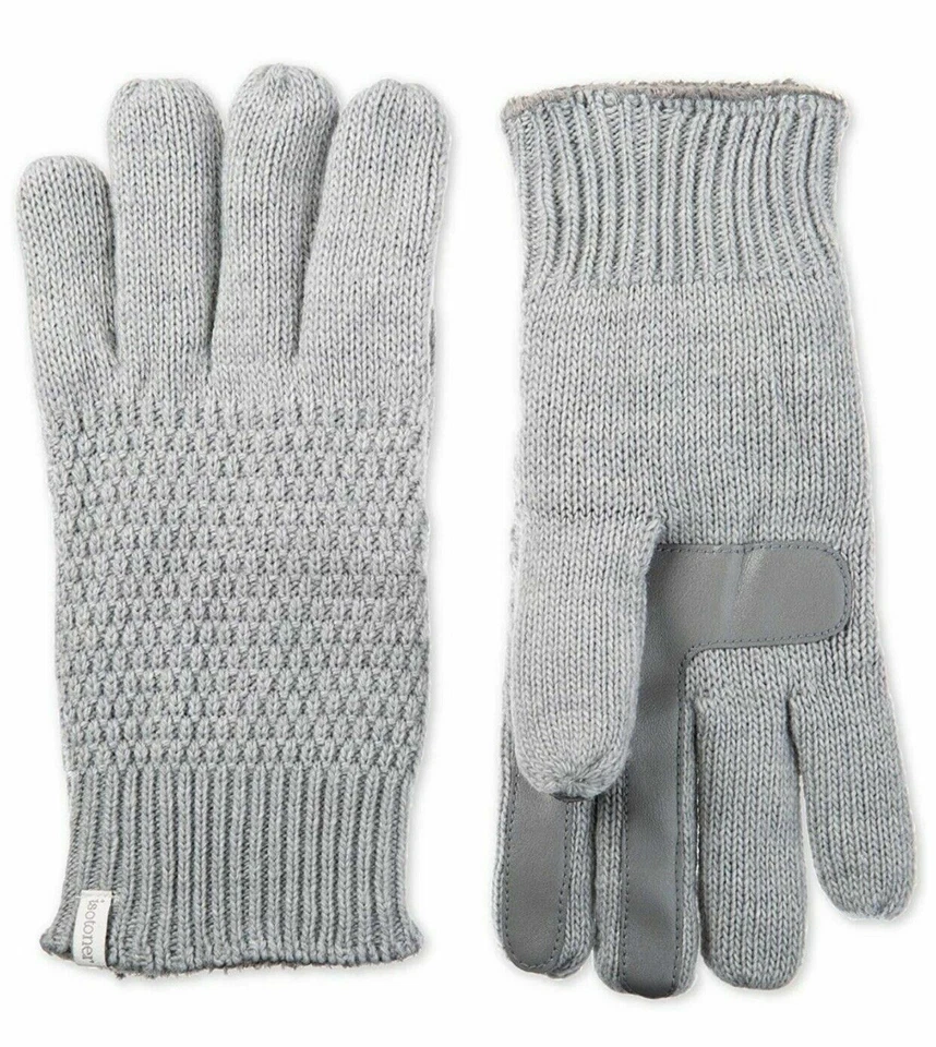 Guantes Isotoner SmartDri Signature Gris Tejido Tecnología Pantalla Táctil Talla 1 Foto 1 de 1