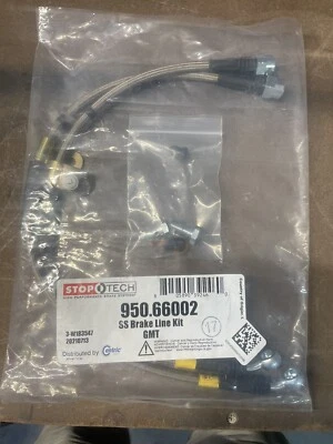 Mangueras de líneas de freno traseras de acero inoxidable Stoptech para Cadillac Escalade 2003-2006 Foto 1 de 2