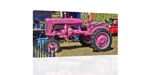 Girl's Tractor  - CANVAS OR PRINT WALL ART - Picture 1 of 3