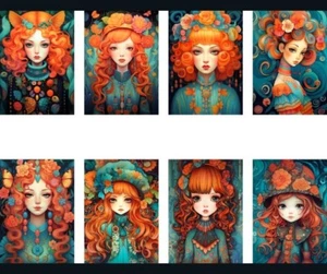 Whimisidols Tags Junk Journal Scrapbook USA Seller - Picture 1 of 1