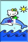 Hello Kitty Dolphin Ocean Cat plaque d'interrupteur d'éclairage couverture de sortie murale chambre de filles