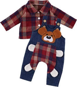 2 Pcs Reborn Baby Doll Clothes for 17-22 Inch Dolls, Puppy Style Baby Doll Cloth - Picture 1 of 12