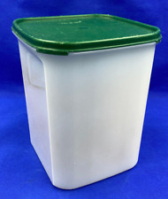 Tupperware Modular Mates #4 Square 23 Cup Container #1622 - Dark Green