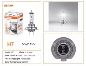 OSRAM ORIGINAL LINE H7 12V Hallogen Bulb - Picture 1 of 1