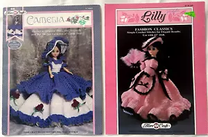 Lilly & Camelia 15" Fashion Dolls Clothing Crochet Patterns Books Dress Hat Fan+ - Picture 1 of 1