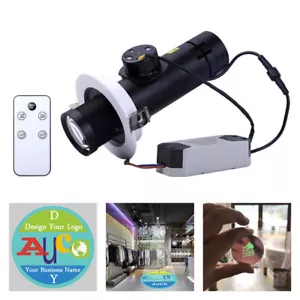 Proiettore Soffitto Logo Pubblicitario Gobo & 20W Telecomando Rotante LED AD - Foto 1 di 19