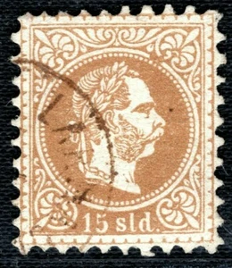CYPRUS AUSTRIA PO ABROAD Stamp 15sld *LARNACA DI CIPRO* CDS Used OBLUE44 - Picture 1 of 6