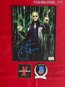 Laurence Fishburne autographed signed 8x10 photo The Matrix Morpheus Beckett COA - Imagen 1 de 2