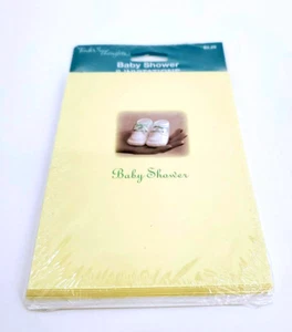 Tender Thoughts Baby Shower Invitations 1 Pack Baby Shoes 8 Cards & Envelops NEW - Picture 1 of 4