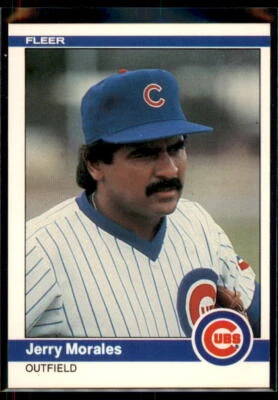 1984 Fleer Jerry Morales #498 Chicago Cubs - Image 1 of 2