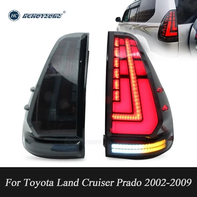 LED Tail Lights For Toyota Land Cruiser Prado LC120 2003-2009 Rear Lamps 1 Set - Image 1 of 4