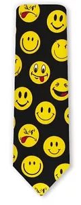 SMILEY FACES CORBATA SEDA NUEVA DE RALPH MARLIN 4956 s - Imagen 1 de 1