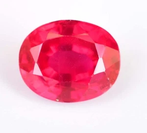 6.20 Ct Natural Mozambique Blood Red Ruby Certified Stunning Oval Gemstone - Picture 1 of 6