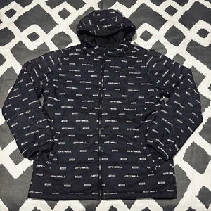 VANS OTW All-Over Print Black Coat Puffer Jacket - Size Large - Picture 1 of 5