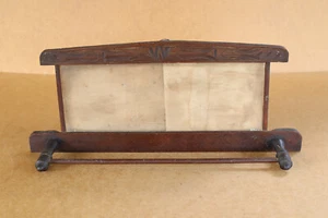 Antique Primitive Wooden Wood Rack Wall Hanger Stand Shelf Mirror Frame 1930's. - Picture 1 of 10