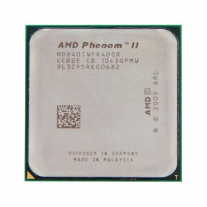 AMD Phenom II X4 840T CPU 4-Core 2.9GHz HD840TWFK4DGR 95W Socket AM3 Processors