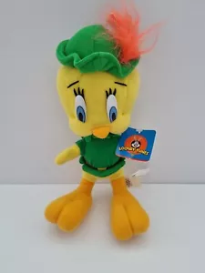Juguete de peluche coleccionable vintage 1998 Looney Tunes Play By Play Tweety Pie nuevo - Imagen 1 de 5