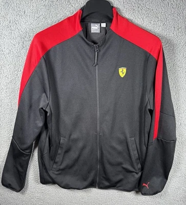 Puma Ferrari Jacket Mens Large Full Zip Pockets Logo - Image 1 of 4