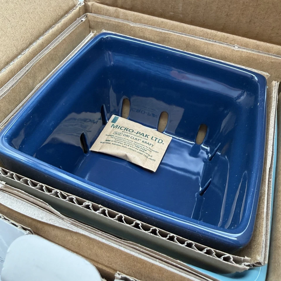 Katie Kime Set of 2 Berry Colanders Ceramic Blue Aqua Small & Large - Image 1 of 4