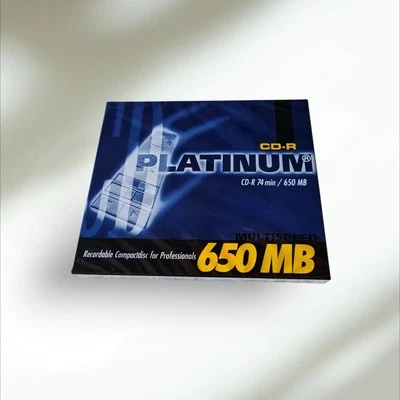 CD-R  Platinum  CD -R 74  Min /650 MB  Orginal Verpackt - Bild 1 von 2