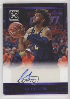 2021 Leaf Memories 1991 Gold Rookies Purple Spectrum /20 Isaiah Livers Auto RC - Image 1 of 2