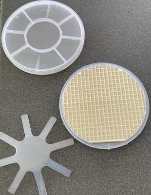 "Muy bonita oblea Rockwell radiante de 6"" con algo de oro claro" Foto 1 de 4