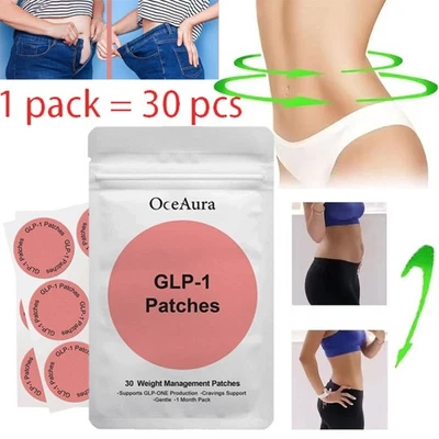 OCEAURA 30PCS Weight-loss GLP-1 Patches Slimming Patches Weight Management Tools Hot