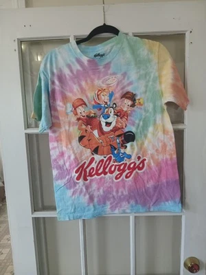 Camiseta Rara Kellogg's Cereal Tie Dye 100% Algodón Talla Unisex Mediana  Foto 1 de 3