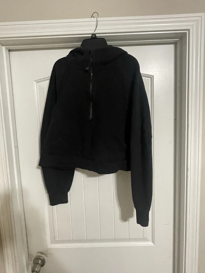 Lululemon Hoodie Womens Large Black Scuba Oversized Full Zip Fleece M/L - Image 1 of 4