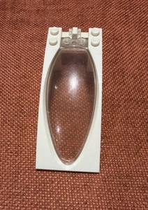 LEGO 47842 Parabrezza Abitacolo 10x4x2 Curvo con Ritaglio Bolla più Bianco Bolla - Foto 1 di 8