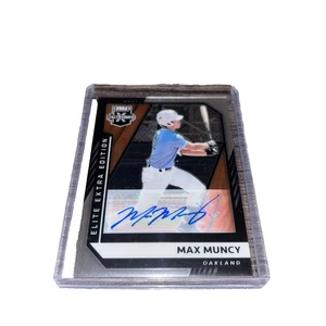Panini Elite Extra-Max Muncy 2021 Auto-Athletics 3B RC-SN 07/99 envío gratuito - Imagen 1 de 5