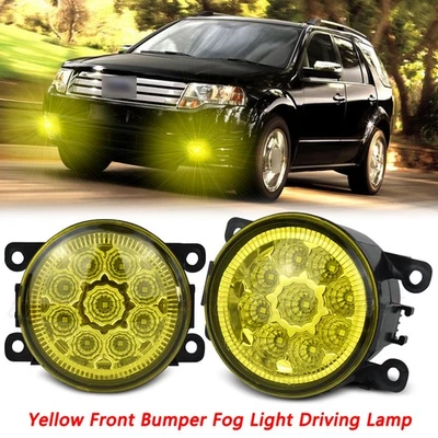 2X Luces antiniebla LED parachoques lámpara de conducción amarilla para Ford Taurus X 2008-2009 Foto 1 de 4