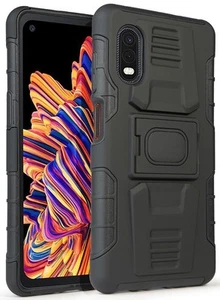 Robuster Hülle Mit Ständer Ring Griff Für Samsung Galaxy XCover Pro (SM-G715) - Picture 1 of 54