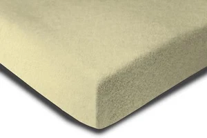 Winter Spannbettlaken 120x200 cm - 130x200 cm natur beige Flausch Warm Fleece - Bild 1 von 5