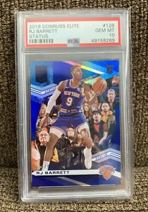 RJ Barrett 2019-20 Panini Donruss Elite Status /9 PSA 10 Rookie Card RC SP POP 1 - Picture 1 of 4